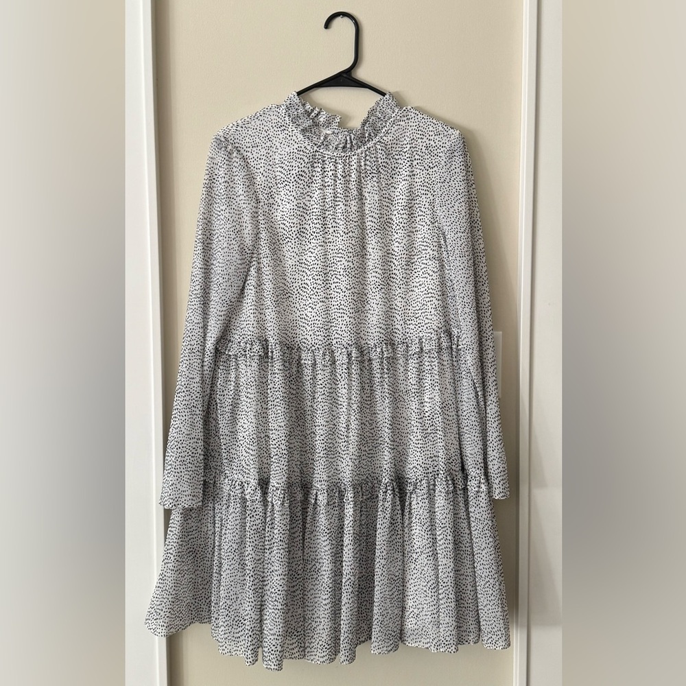 Ted Baker Black and White Polka Dot Dress